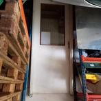 Stalen kozijn met deur., Doe-het-zelf en Verbouw, Ophalen, Glas, Overige typen, 200 tot 215 cm