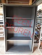 GOED LEZEN Stalen kast met legborden kleur  antraciet, Huis en Inrichting, Kasten | Roldeurkasten en Archiefkasten, Ophalen, Gebruikt