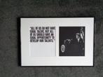 5171-Ingelijste foto president Kennedy + citaat 65 X 44 CM, Ophalen of Verzenden, Zo goed als nieuw