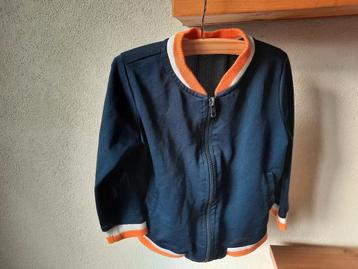 Zeeman Donkerblauw Vestje met Oranje accenten Maat 92 beschikbaar voor biedingen