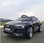 Audi E-tron 12v zwart afstandsbediening Leder zitje en Rubbe, Kinderen en Baby's, Speelgoed | Buiten | Voertuigen en Loopfietsen