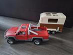 Schleich auto met trailer, rood, Ophalen, Zo goed als nieuw, Jongen of Meisje