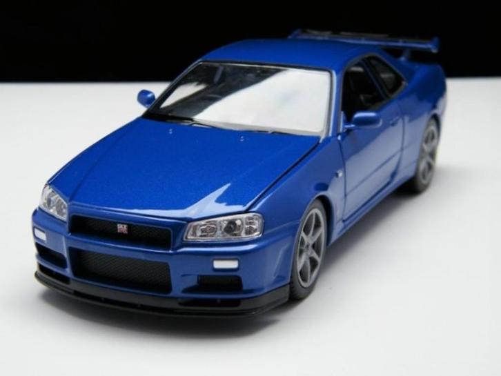 Nieuw modelauto Nissan Skyline GT-R R34 – Welly 1:24, Hobby en Vrije tijd, Modelauto's | 1:24, Nieuw, Auto, Welly, Ophalen of Verzenden