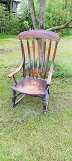 Windsor schommelstoel met mooie patina kleur, Ophalen of Verzenden