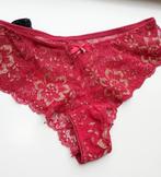 2x kanten slipje donkerrood en zwart M nieuw p.st. 1.50, Ophalen of Verzenden, Zwart, BH