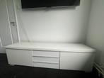 Hoog glans witte tv meubel, Ophalen, 150 tot 200 cm, Zo goed als nieuw, Minder dan 100 cm
