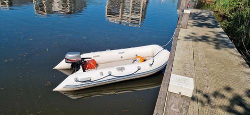 quicksilver 3.60m airdeck met 6pk mariner, Watersport en Boten, Rubberboten, Gebruikt, Quicksilver, Airdeck, Minder dan 70 pk