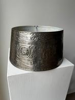 Handgemaakte Indiase Lampenkap - Vernikkeld, Ophalen, Gebruikt, Rond, Grijs