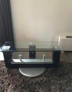 Super chique glazen tv meubel, Ophalen, Zo goed als nieuw, Rechthoekig, Minder dan 50 cm
