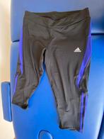 Adidas capri legging zwart met paars maat L, Nieuw, Ophalen of Verzenden, Zwart