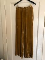NIEUW Solo Tre Italy mooie wijde velvet broek oker mt 36, Ophalen, Geel, Nieuw, Lang