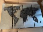 Wereldkaart schilderij, Huis en Inrichting, Ophalen, 125 cm of meer, Zo goed als nieuw, Schilderij