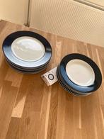 Ikea 365+ platte en diepe borden wit met blauwe rand 26 cm, Ophalen of Verzenden, Zo goed als nieuw, Bord(en), Overige stijlen