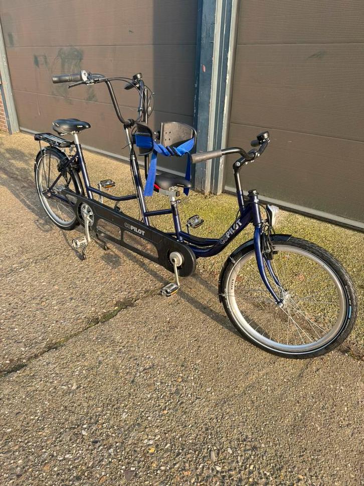 Huka copilot ouder/kind tandam 24”, Fietsen en Brommers, Fietsen | Tandems, Zo goed als nieuw, Minder dan 10 versnellingen, Minder dan 49 cm