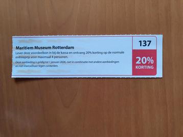 Maritiem Museum Rotterdam 20% korting maximaal 4 personen beschikbaar voor biedingen