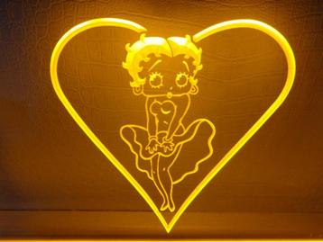 Betty boop 3D led decoratie verlichting lamp kado logo  beschikbaar voor biedingen