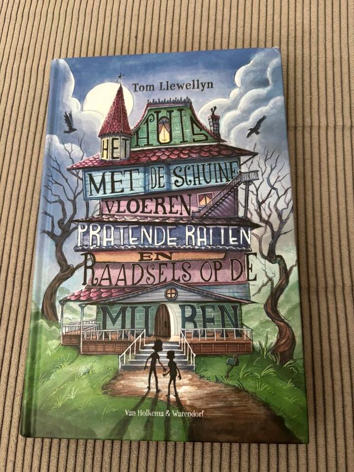 Het huis met de schuine vloeren, pratende ratten en raadsels, Boeken, Kinderboeken | Jeugd | 10 tot 12 jaar, Zo goed als nieuw
