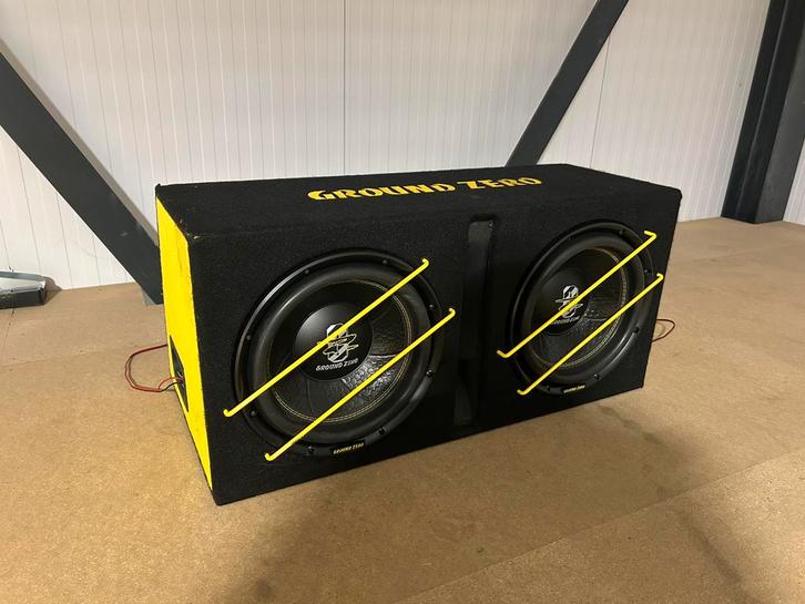Ground Zero GZIB 2.12SPL complete set incl versterker, Audio, Tv en Foto, Stereo-sets, Nieuw, Overige merken, Ophalen of Verzenden