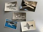 5 ansichtkaarten uit de jaren vijftig met vliegtuigen