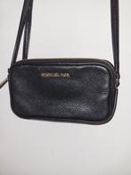 Michael Kors Tas Zwart Leer Gouden Ritsen, Ophalen of Verzenden, Gebruikt, Zwart, Schoudertasje