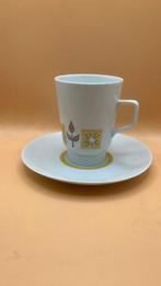 Jaren ‘60 kop en schotel Mosa Maastricht., Ophalen of Verzenden, Zo goed als nieuw, Porselein