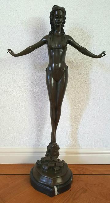 Bronzen Beeld De Zwemster 72 cm hoog 8.2 kg beschikbaar voor biedingen