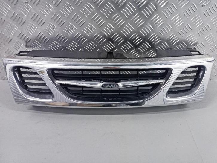 Saab 9-3 OG grille, Auto-onderdelen, Carrosserie en Plaatwerk, Bumper, Saab, Voor, Gebruikt, Ophalen of Verzenden