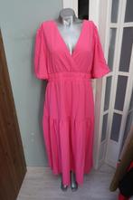 prachtige lange roze jurk mooie stof leuke mouwen xl, Maat 46/48 (XL) of groter, Ophalen of Verzenden, Zo goed als nieuw, Roze
