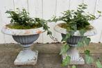 Tuinvazen gietijzer brocante plantenpot, Antiek en Kunst, Ophalen