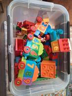Bak met dublo. Inclusief trein, Kinderen en Baby's, Ophalen of Verzenden, Gebruikt, Duplo