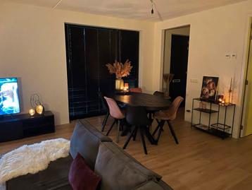 Ovale tafel met 6 stoelen – goede staat