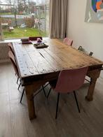 Tafel / borreltafel / Massieve vergadertafel uit Gouda, Ophalen, Gebruikt, 100 tot 150 cm, Vijf personen of meer