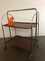 vintage trolley tafel Gerlinol, inklapbaar, Huis en Inrichting, Tafels | Sidetables, Ophalen, 50 tot 100 cm, Gebruikt, Vintage design