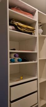 Ikea Pax Kast 58x49x236 Wit - Incl. Lades & Planken, Kunststof, Gebruikt, 200 cm of meer, Modern
