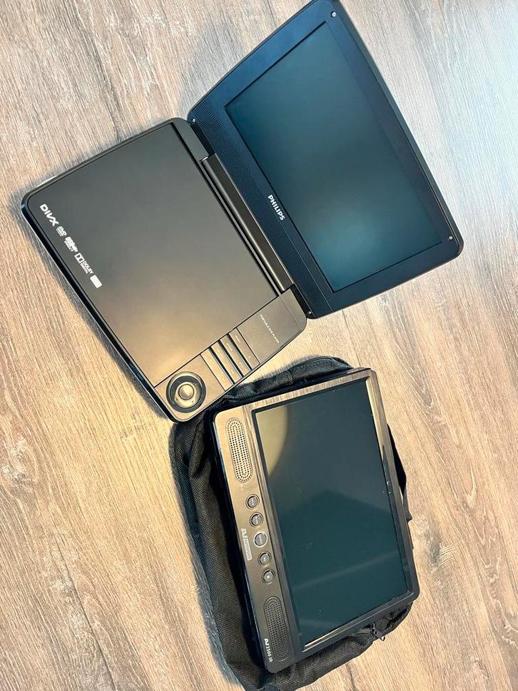 2 Portable DVD spelers voor auto - Philips & Autovision, Audio, Tv en Foto, Dvd-spelers, Gebruikt, Dvd-speler, Philips, Draagbaar