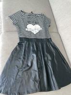 Coolcat 158 164 jurk jurkje veegpailetten zwart wit, Verzenden, Zo goed als nieuw, Meisje, Jurk of Rok