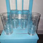 Fanta glazen met reliëf set van 4, Ophalen, Glas, Overige stijlen, Glas of Glazen