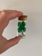 Wishie klavertje vier  - Geluk in een Flesje, Verzamelen, Ophalen of Verzenden, Nieuw, Dier of Natuur