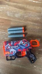 Xshot caution mini pistool geweer gun zwart rood blauw, Ophalen of Verzenden, Zo goed als nieuw