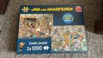 Jan van Haasteren 2 x 1000 stukjes, Hobby en Vrije tijd, Denksport en Puzzels, Ophalen of Verzenden, Meer dan 1500 stukjes, Zo goed als nieuw