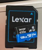 Lexar 128 gb SD kaart, Ophalen, SD, Zo goed als nieuw, Fotocamera