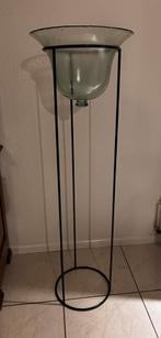 Plantenstandaard met glazen stolp - Donkergroen metaal, Ophalen, 75 cm of meer, Groen, Glas