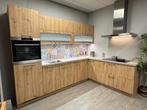 Luxe Duitse showroom keuken helemaal compleet!, Ophalen, Overige kleuren, Hoekkeuken, Nieuw