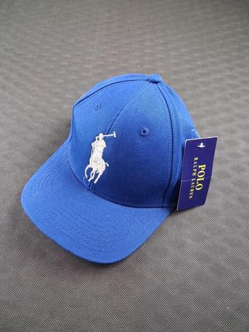 Ralph Lauren Pet – Blauw met Wit Logo – Nieuw met Tag  beschikbaar voor biedingen
