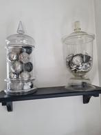 Nalatenschap: 2 grote (50cm) glazen potten samen € 40 !, Antiek en Kunst, Ophalen of Verzenden