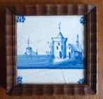 Oud hollandse tegel met dorpje, Antiek en Kunst, Ophalen of Verzenden