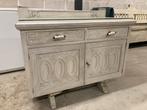 Vintage Dressoir Kastje met deuren en lades, Ophalen, Gebruikt, 100 tot 150 cm, Met lade(s)