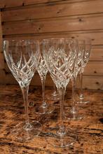 Kristallen witte wijnglazen Wedgwood Toscane, Ophalen of Verzenden, Zo goed als nieuw, Overige typen