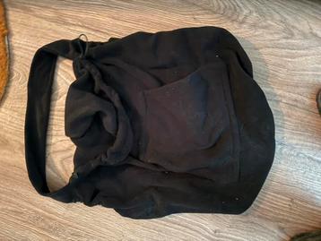Draagcover little frog fleece zwart voor draagzak zgan beschikbaar voor biedingen