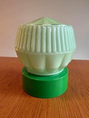 Thabur Art Deco lamp - mintgroen jaren 30 midcentury design beschikbaar voor biedingen